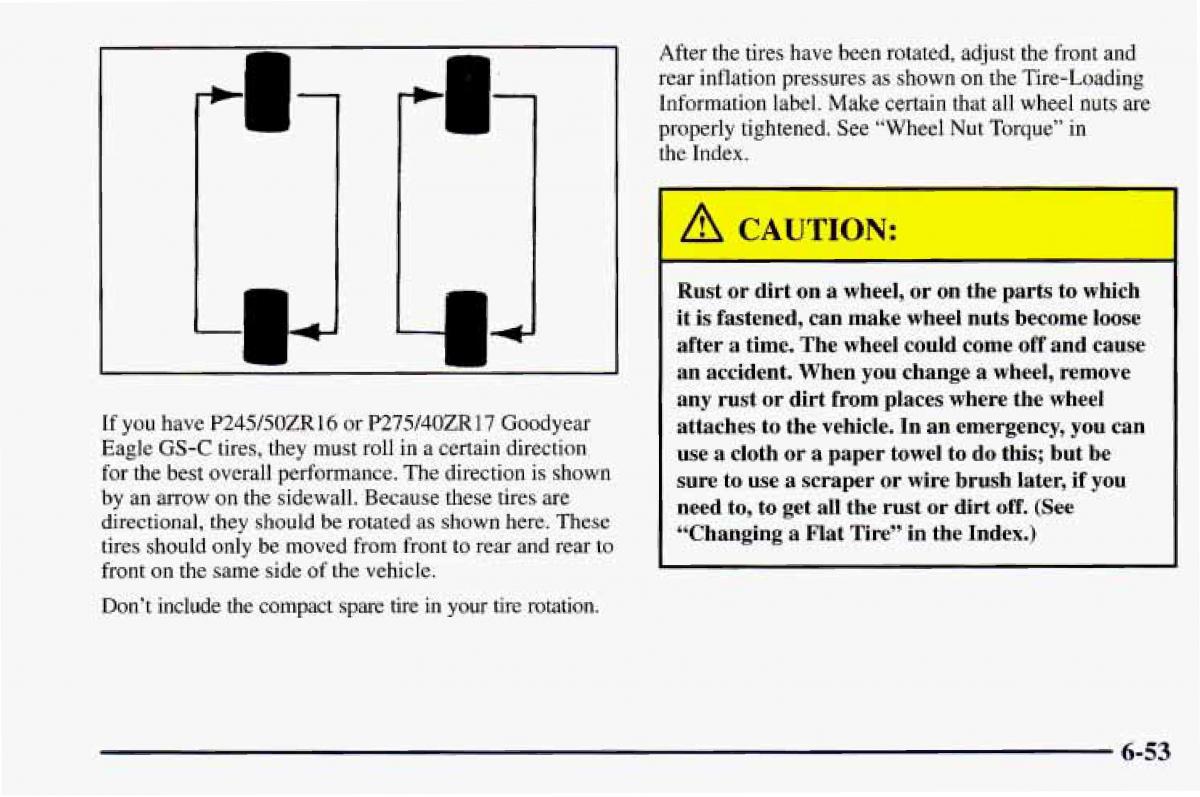 Chevrolet Camaro IV 4 owners manual / page 299