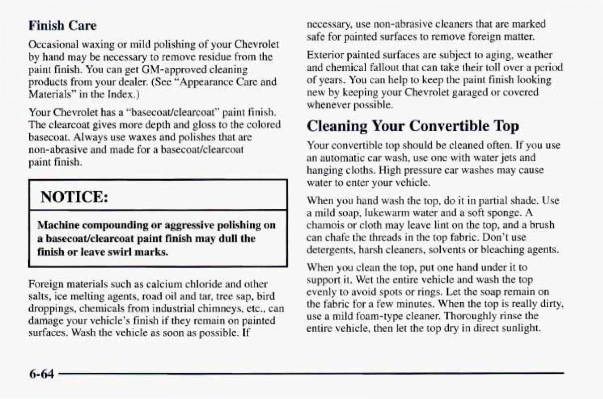 Chevrolet Camaro IV 4 owners manual / page 310