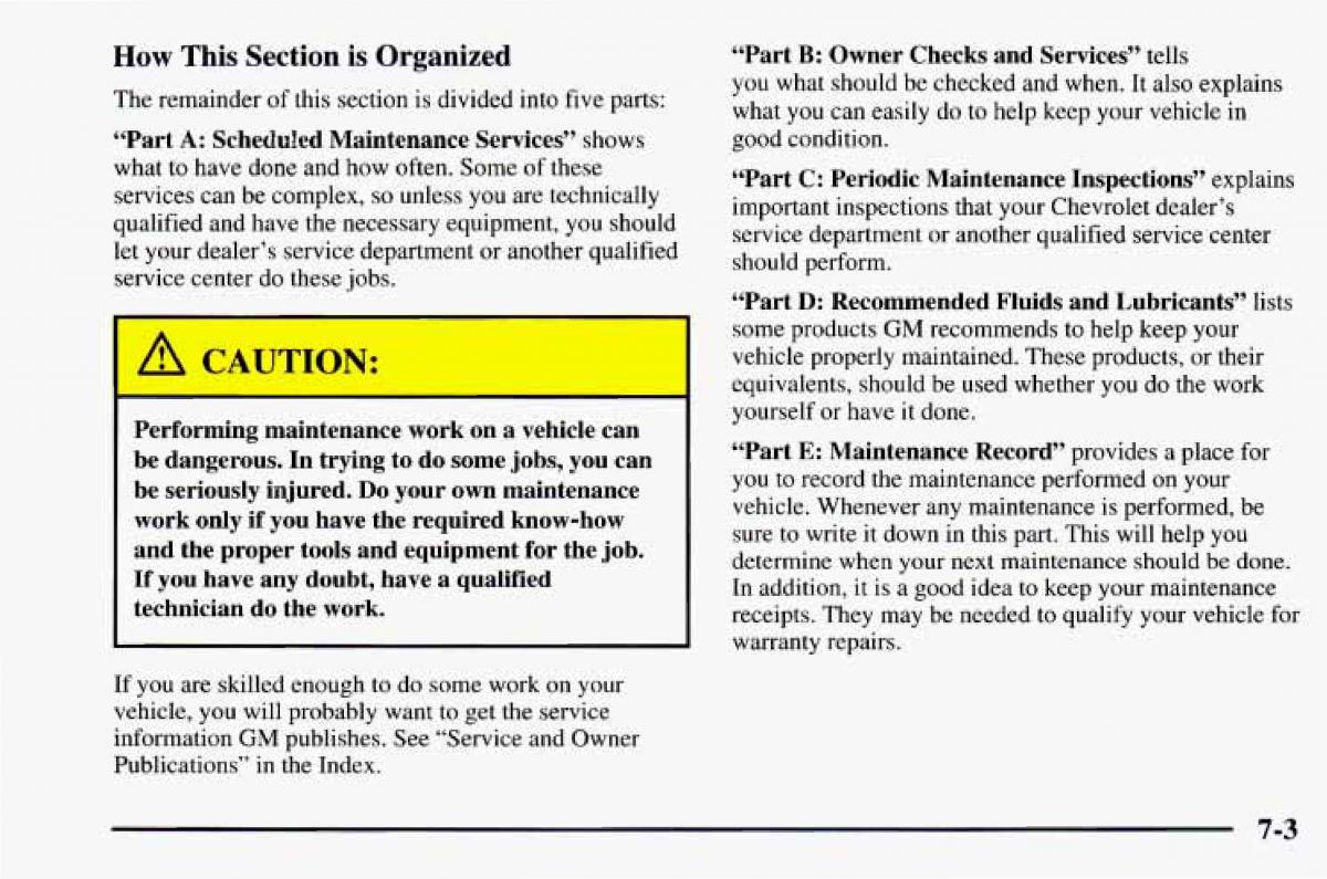 Chevrolet Camaro IV 4 owners manual / page 327