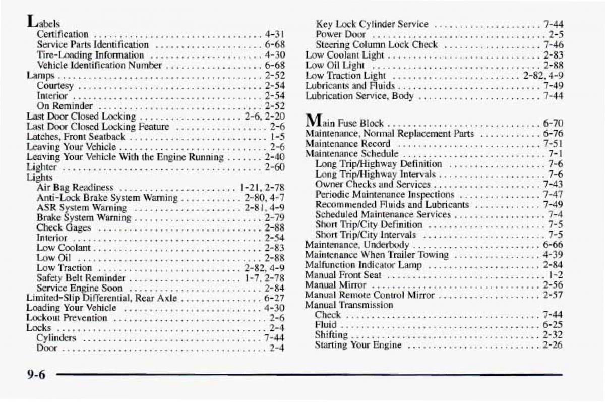 manual  Chevrolet Camaro IV 4 owners manual / page 396