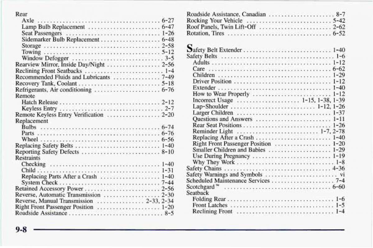 manual  Chevrolet Camaro IV 4 owners manual / page 398