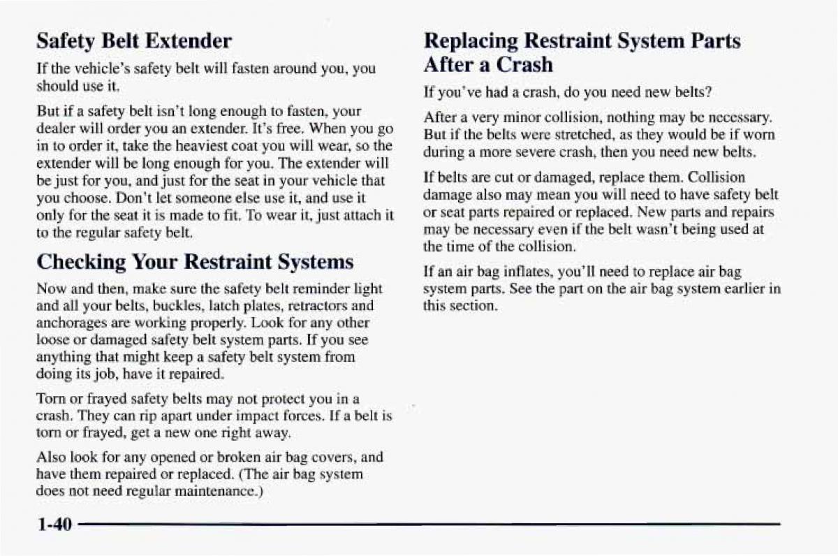 Chevrolet Camaro IV 4 owners manual / page 50