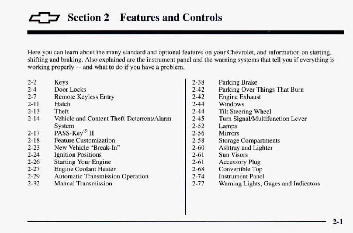 Chevrolet Camaro IV 4 owners manual / page 51