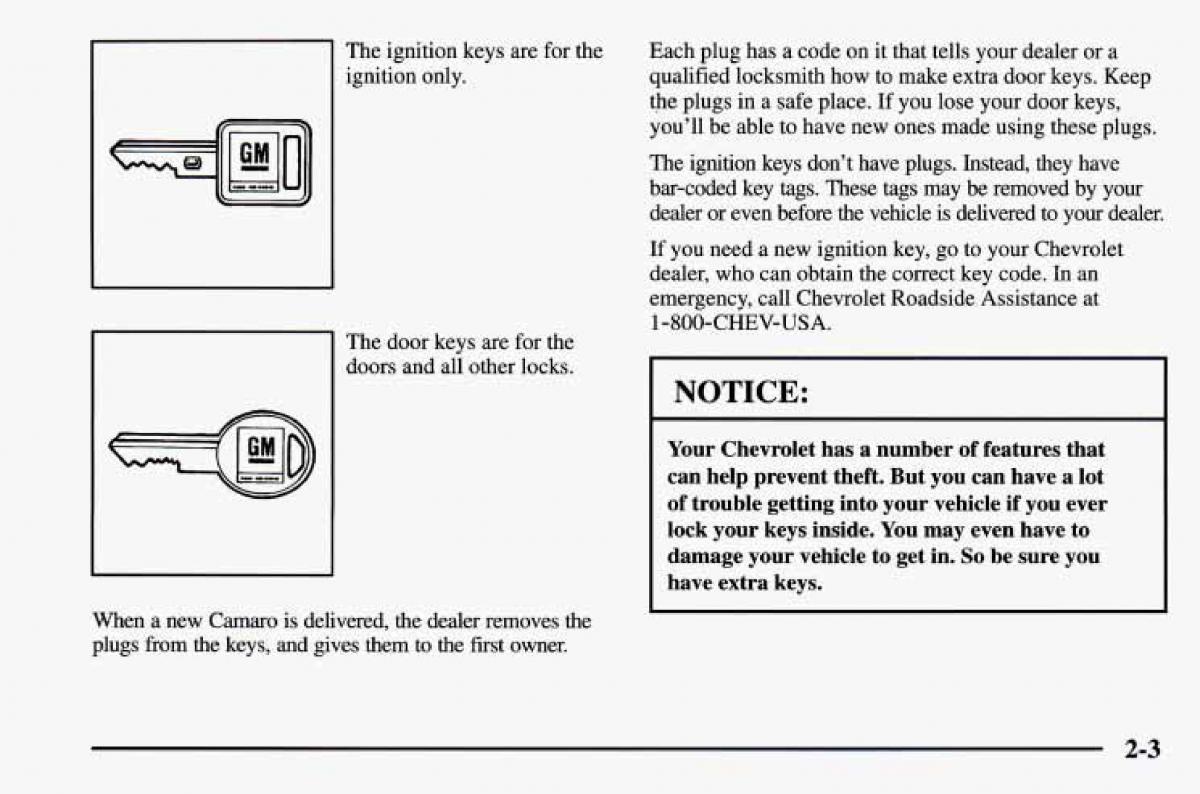 Chevrolet Camaro IV 4 owners manual / page 53