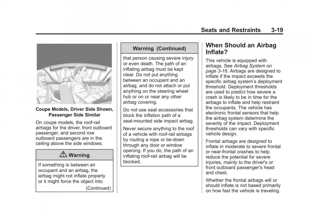 manual  Chevrolet Camaro V 5 owners manual / page 70