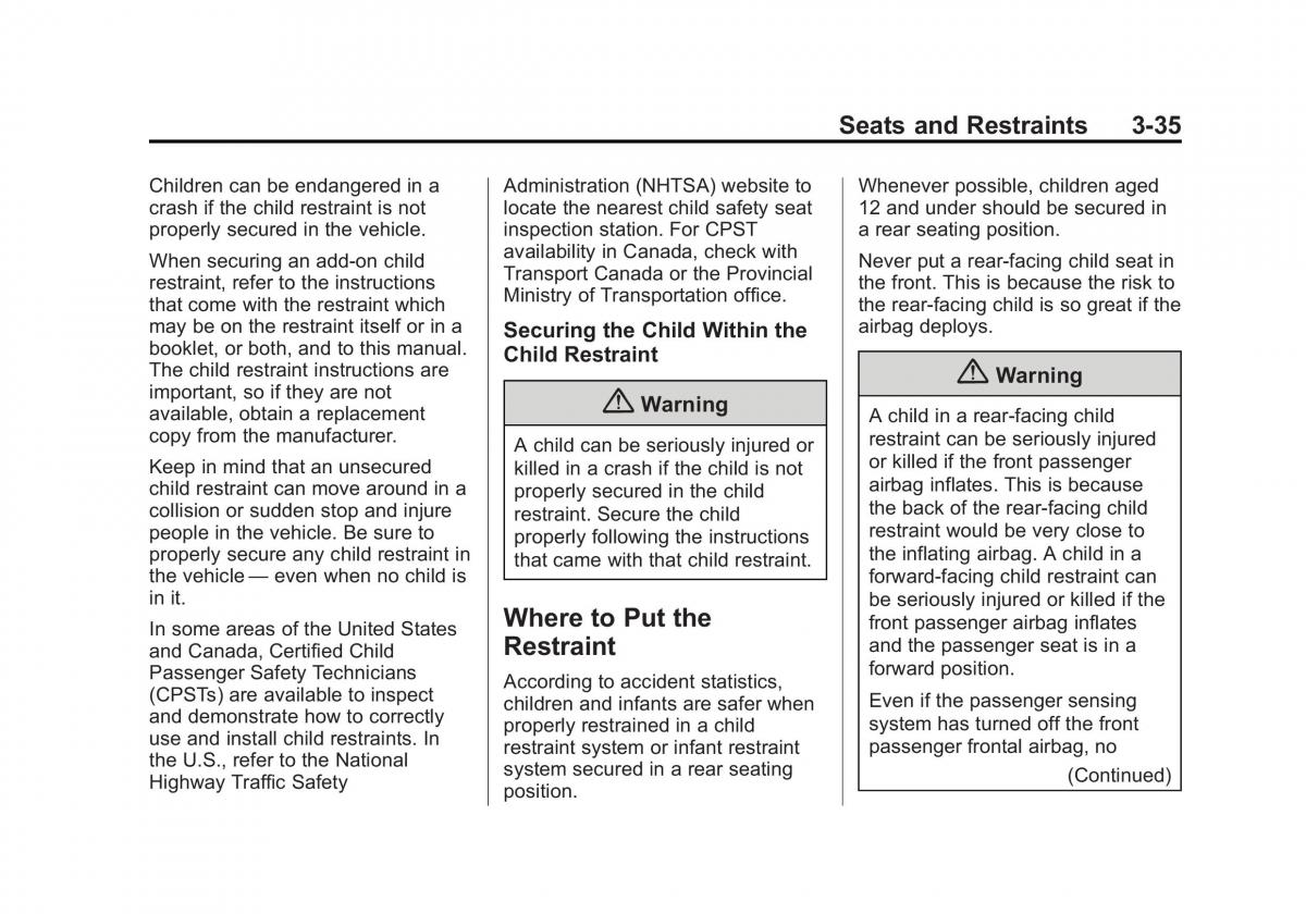 manual  Chevrolet Camaro V 5 owners manual / page 86