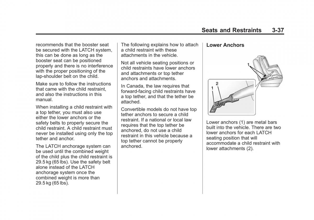 Chevrolet Camaro V 5 owners manual / page 88