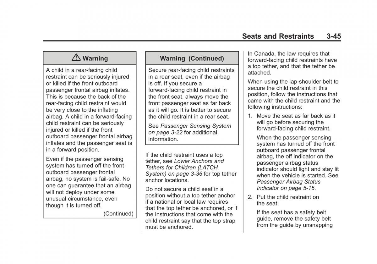 manual  Chevrolet Camaro V 5 owners manual / page 96