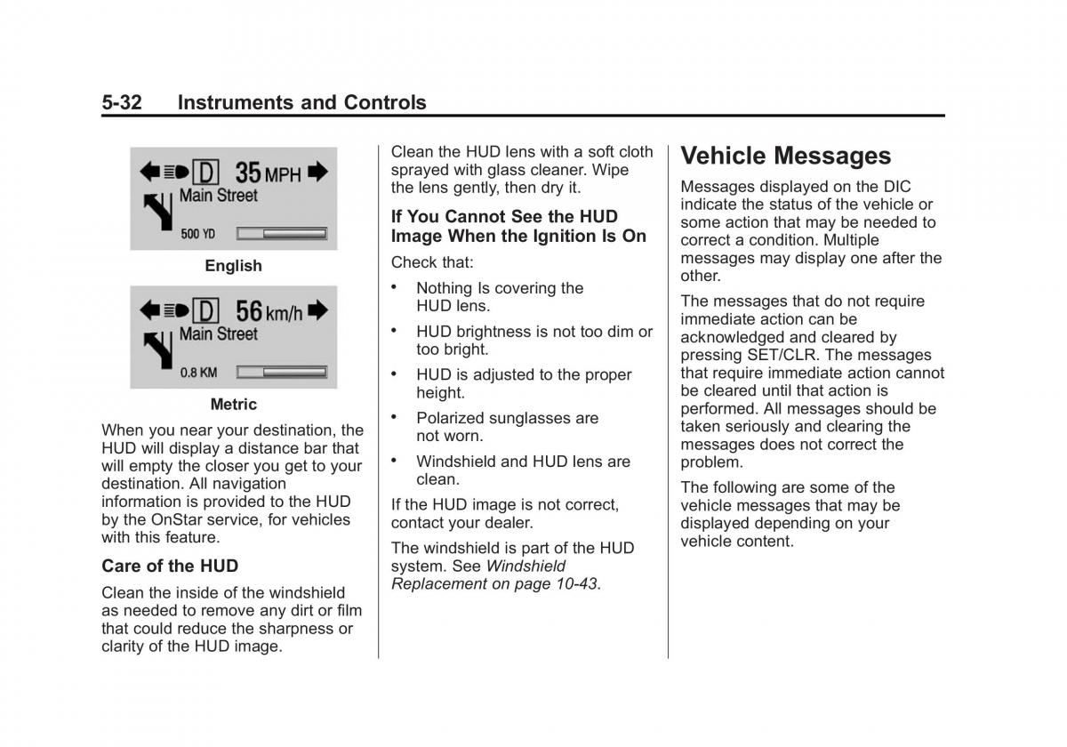 Chevrolet Camaro V 5 owners manual / page 137