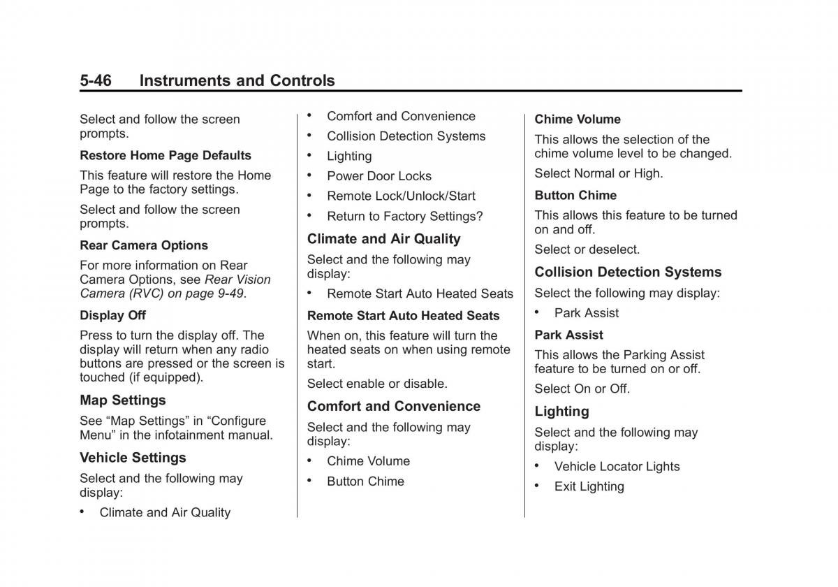 Chevrolet Camaro V 5 owners manual / page 151