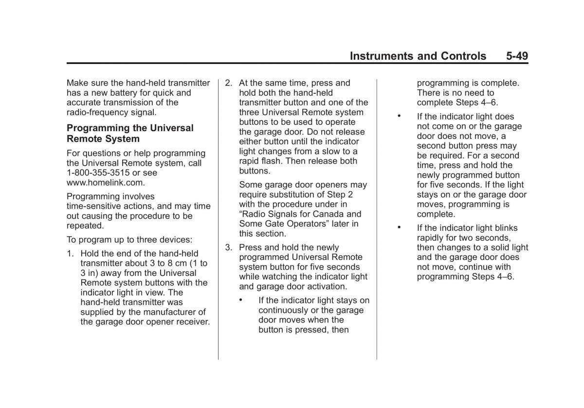 Chevrolet Camaro V 5 owners manual / page 154