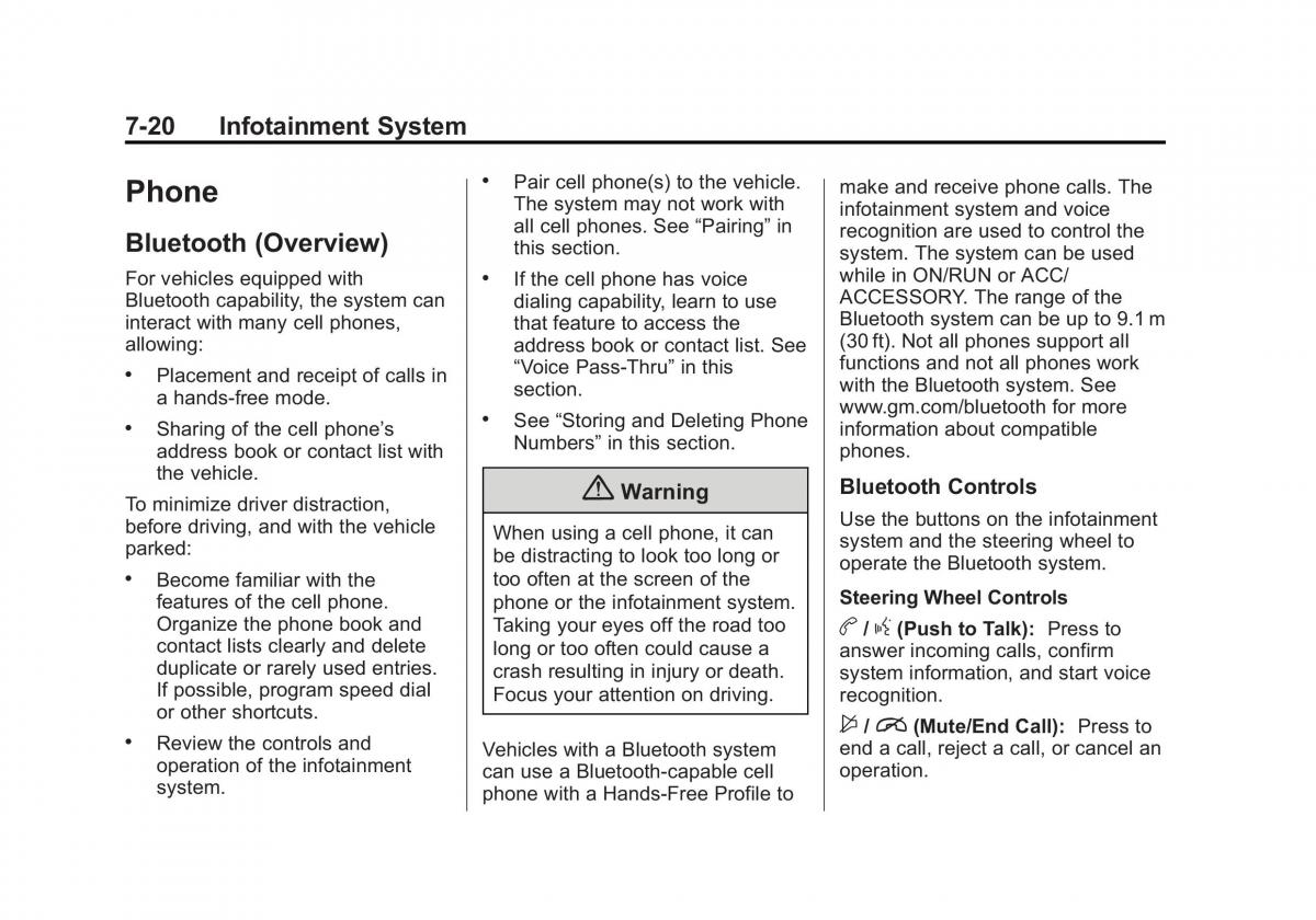 Chevrolet Camaro V 5 owners manual / page 185