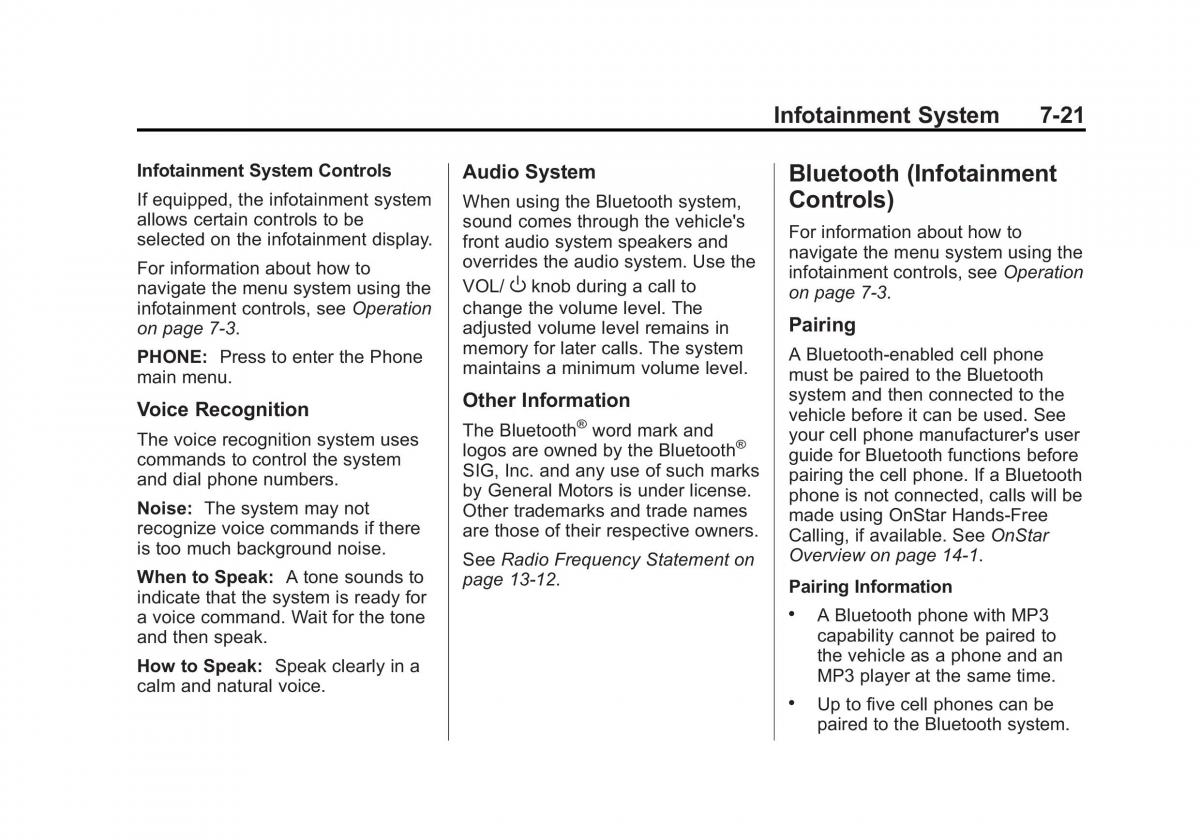 Chevrolet Camaro V 5 owners manual / page 186