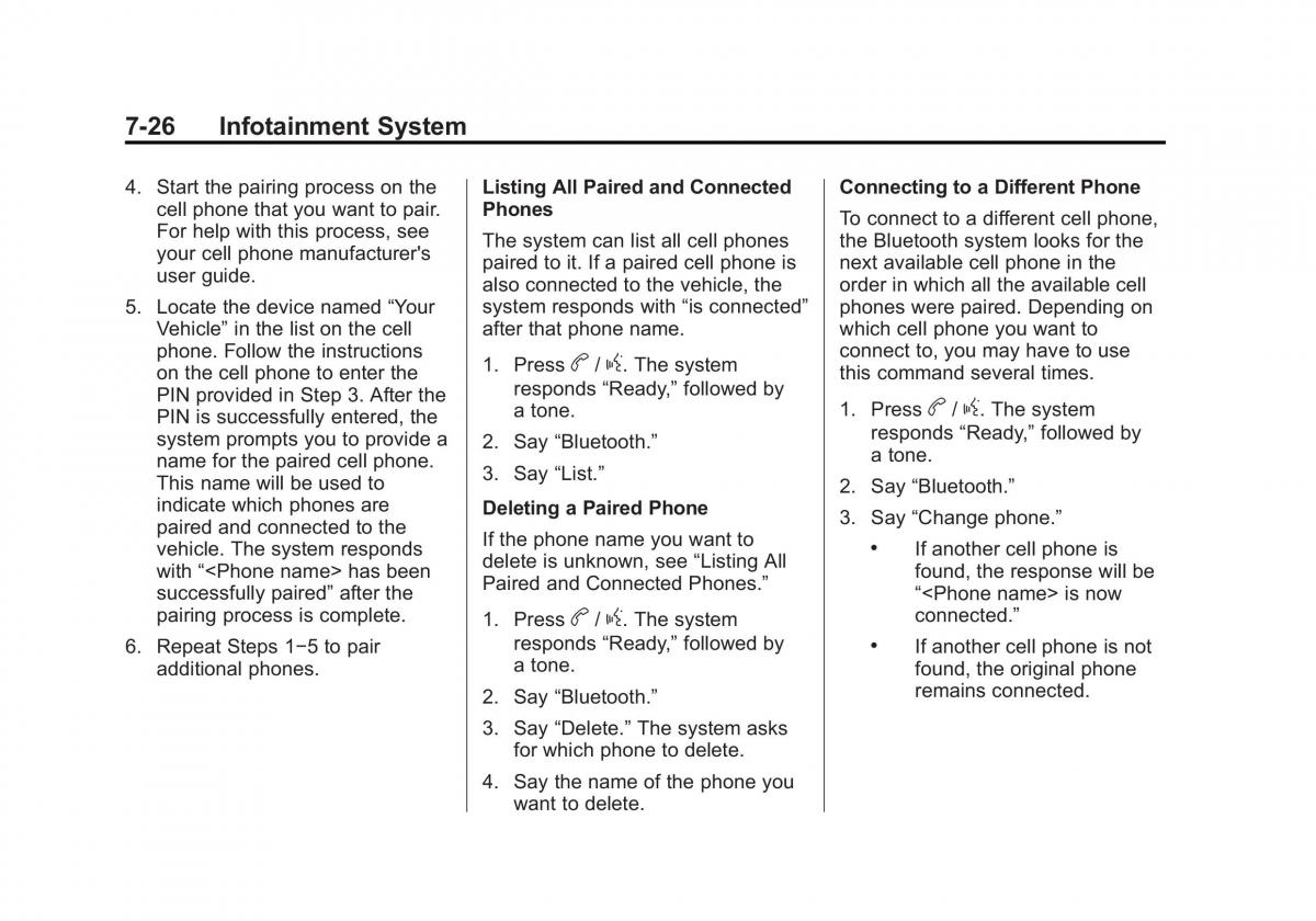 Chevrolet Camaro V 5 owners manual / page 191