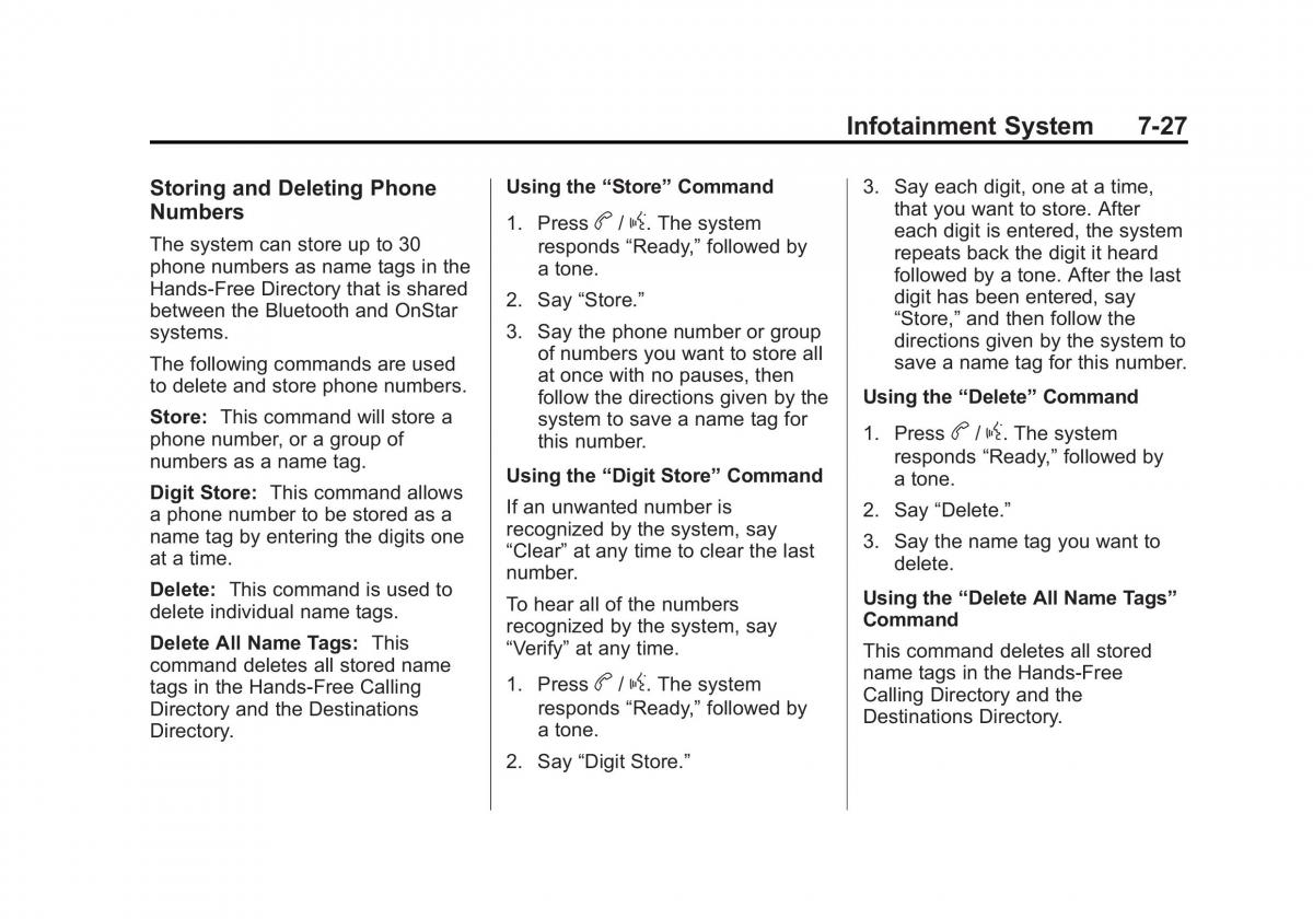 Chevrolet Camaro V 5 owners manual / page 192