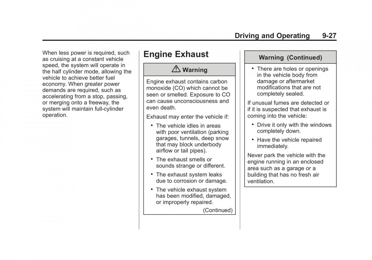 Chevrolet Camaro V 5 owners manual / page 228