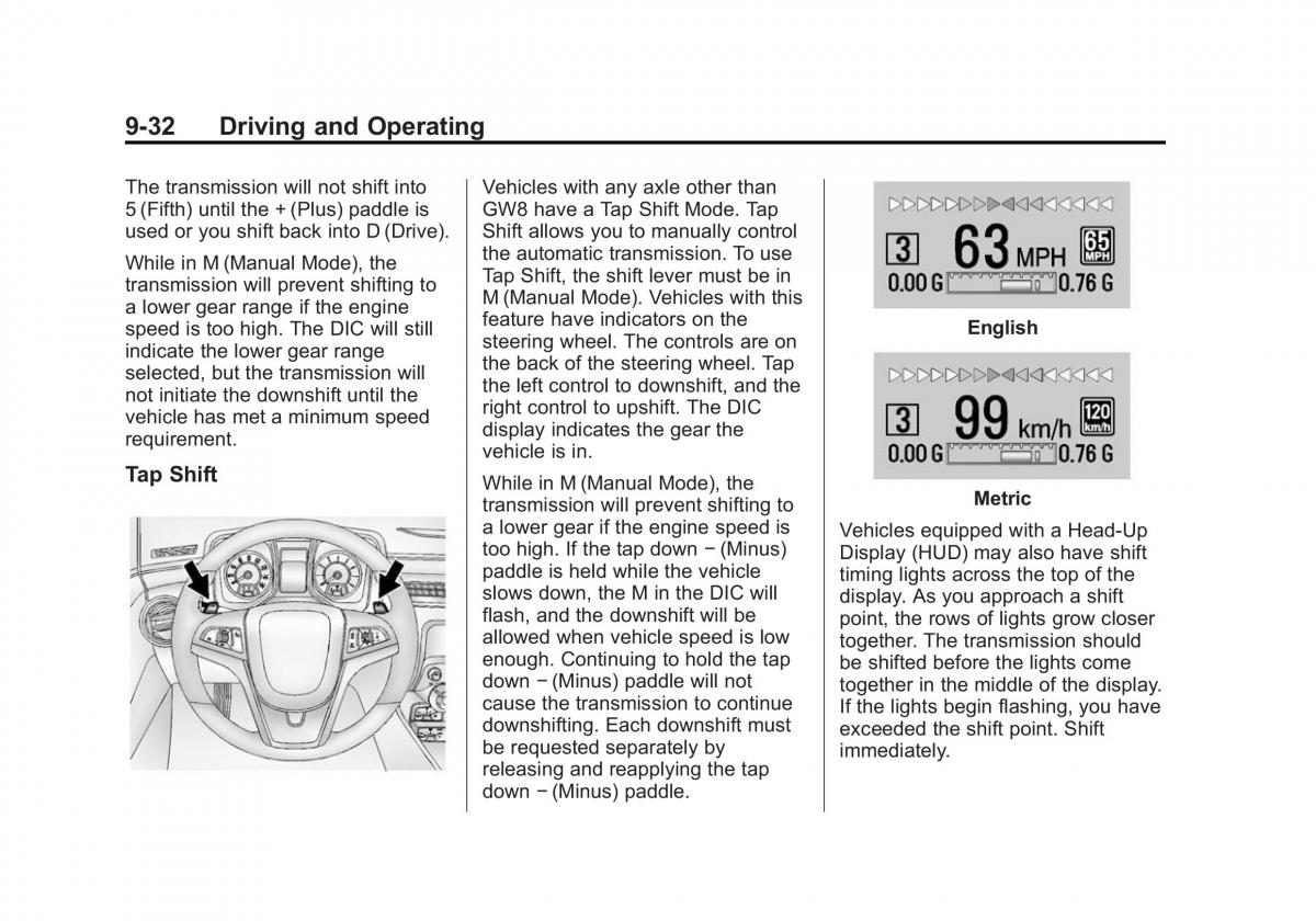 Chevrolet Camaro V 5 owners manual / page 233