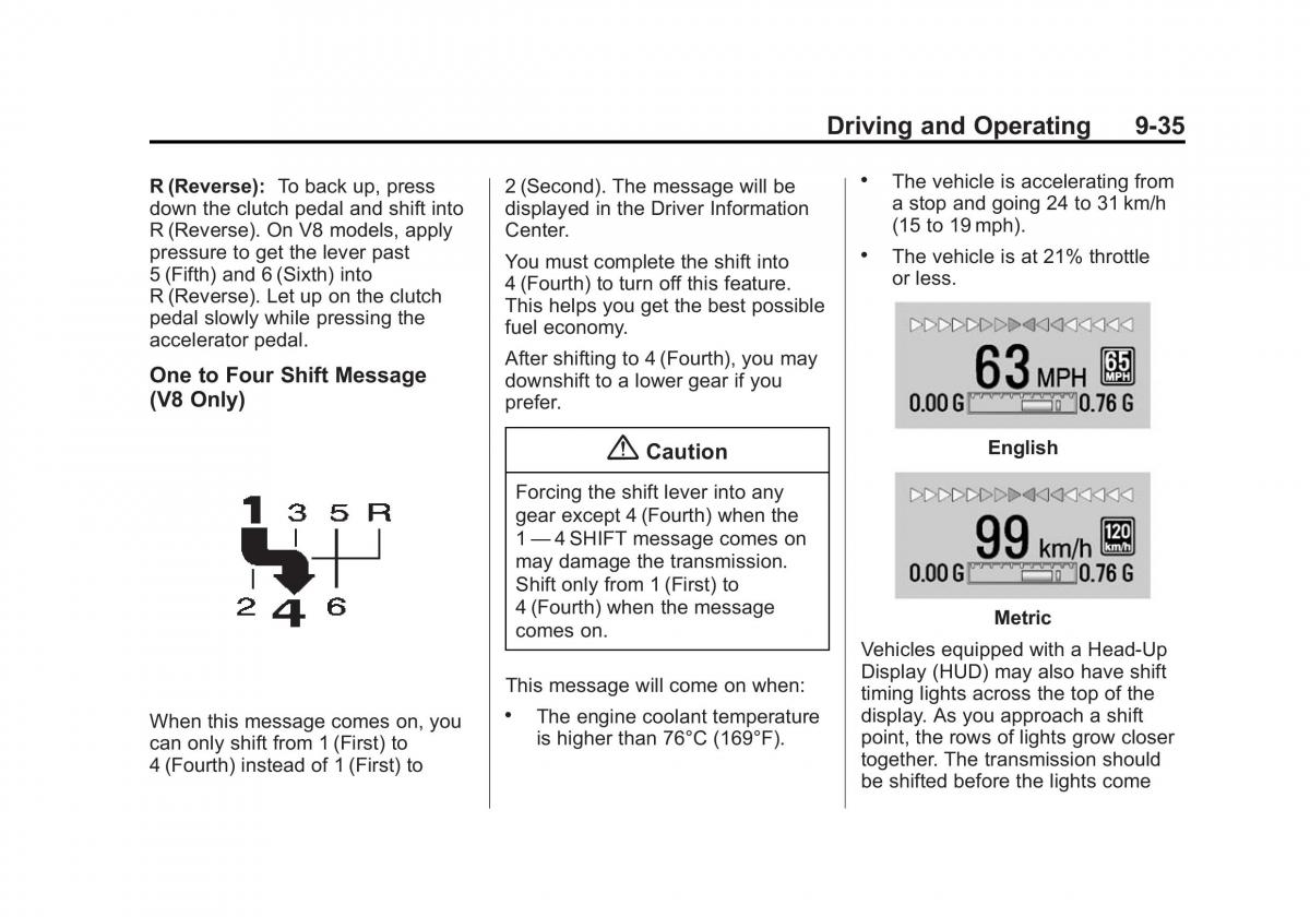 Chevrolet Camaro V 5 owners manual / page 236