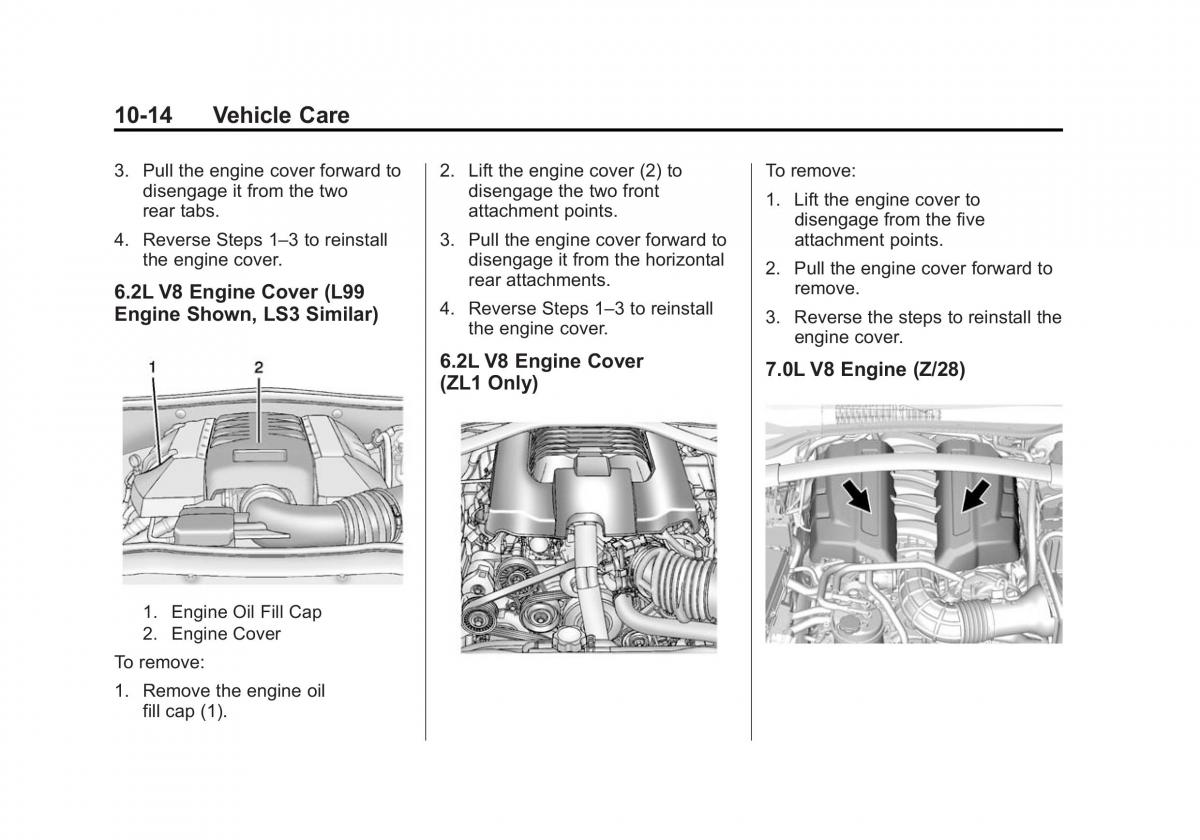 Chevrolet Camaro V 5 owners manual / page 277