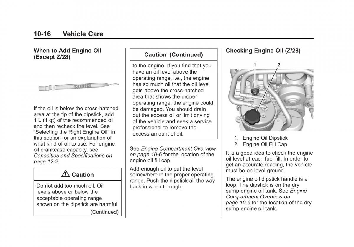 Chevrolet Camaro V 5 owners manual / page 279