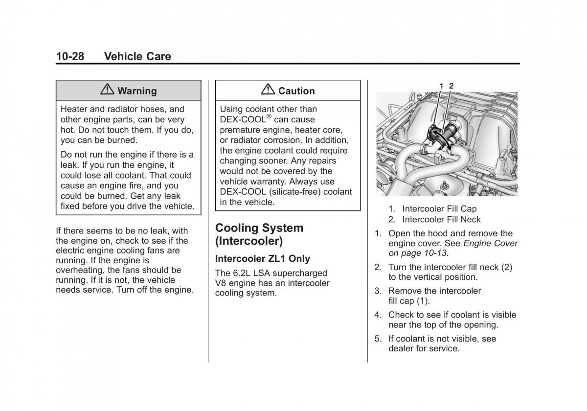 Chevrolet Camaro V 5 owners manual / page 291