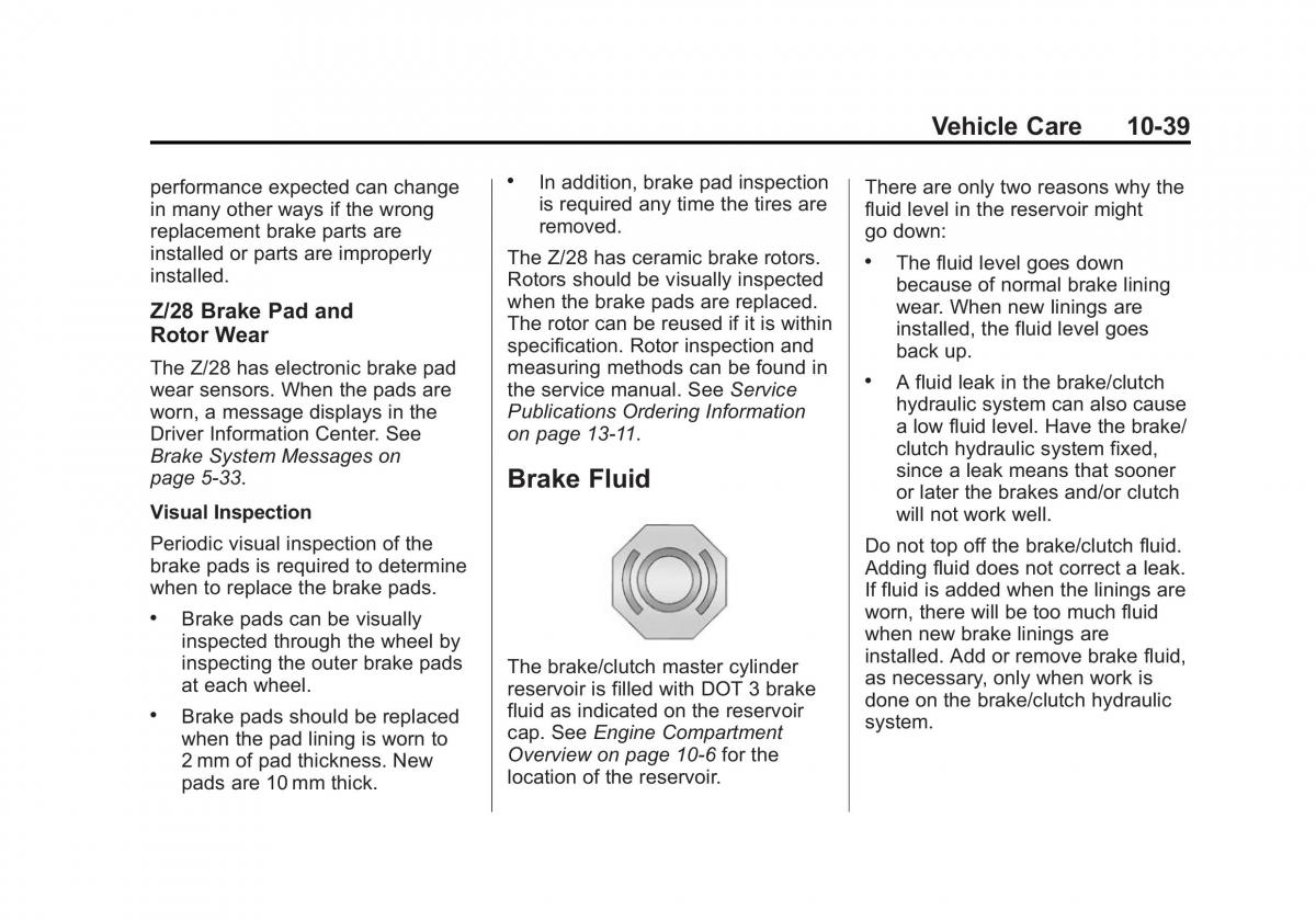 Chevrolet Camaro V 5 owners manual / page 302