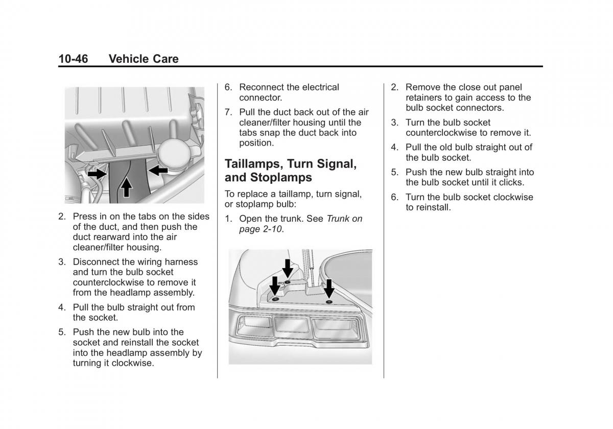 Chevrolet Camaro V 5 owners manual / page 309