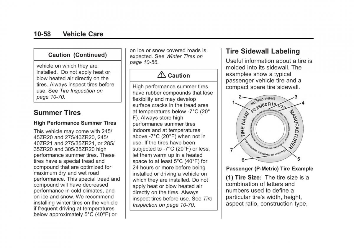 Chevrolet Camaro V 5 owners manual / page 321