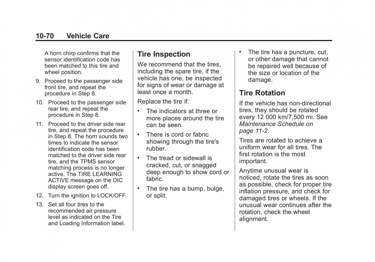 Chevrolet Camaro V 5 owners manual / page 333