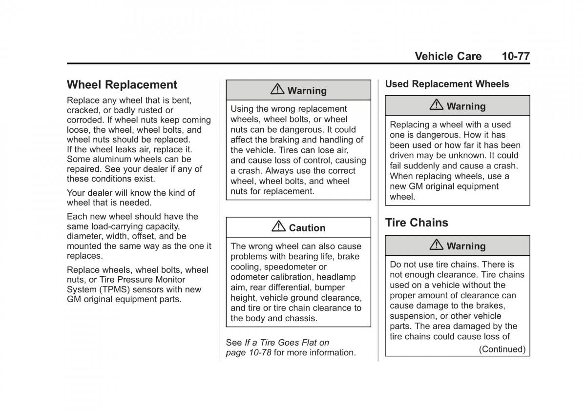 Chevrolet Camaro V 5 owners manual / page 340