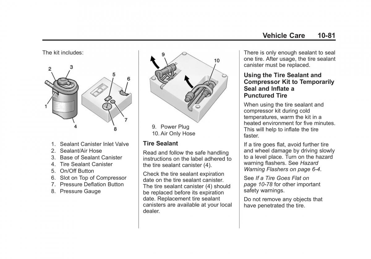 Chevrolet Camaro V 5 owners manual / page 344