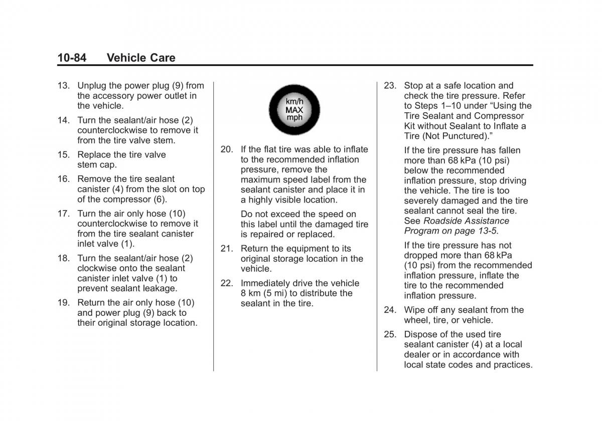 Chevrolet Camaro V 5 owners manual / page 347