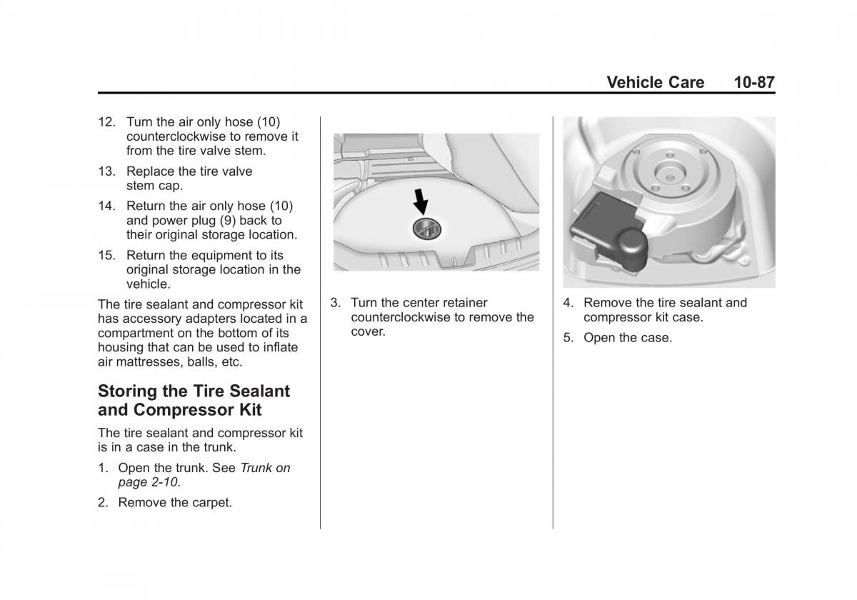 Chevrolet Camaro V 5 owners manual / page 350