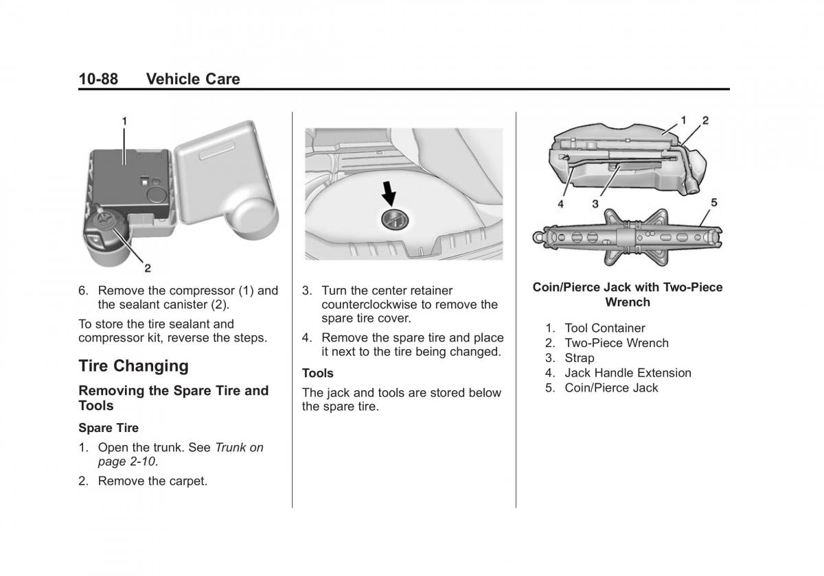 Chevrolet Camaro V 5 owners manual / page 351