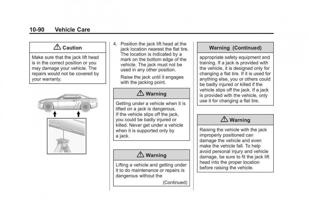 Chevrolet Camaro V 5 owners manual / page 353