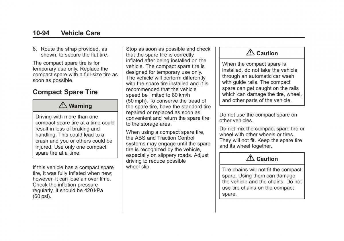 Chevrolet Camaro V 5 owners manual / page 357