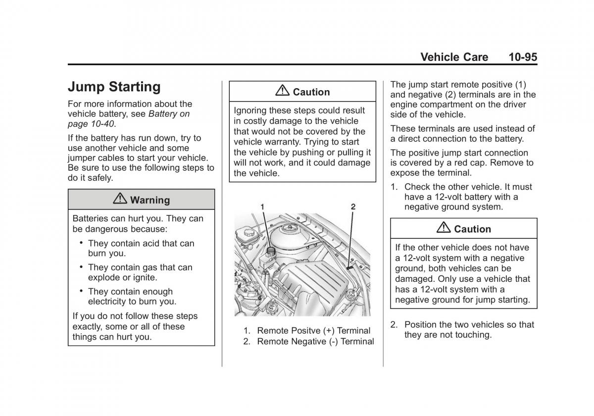 Chevrolet Camaro V 5 owners manual / page 358