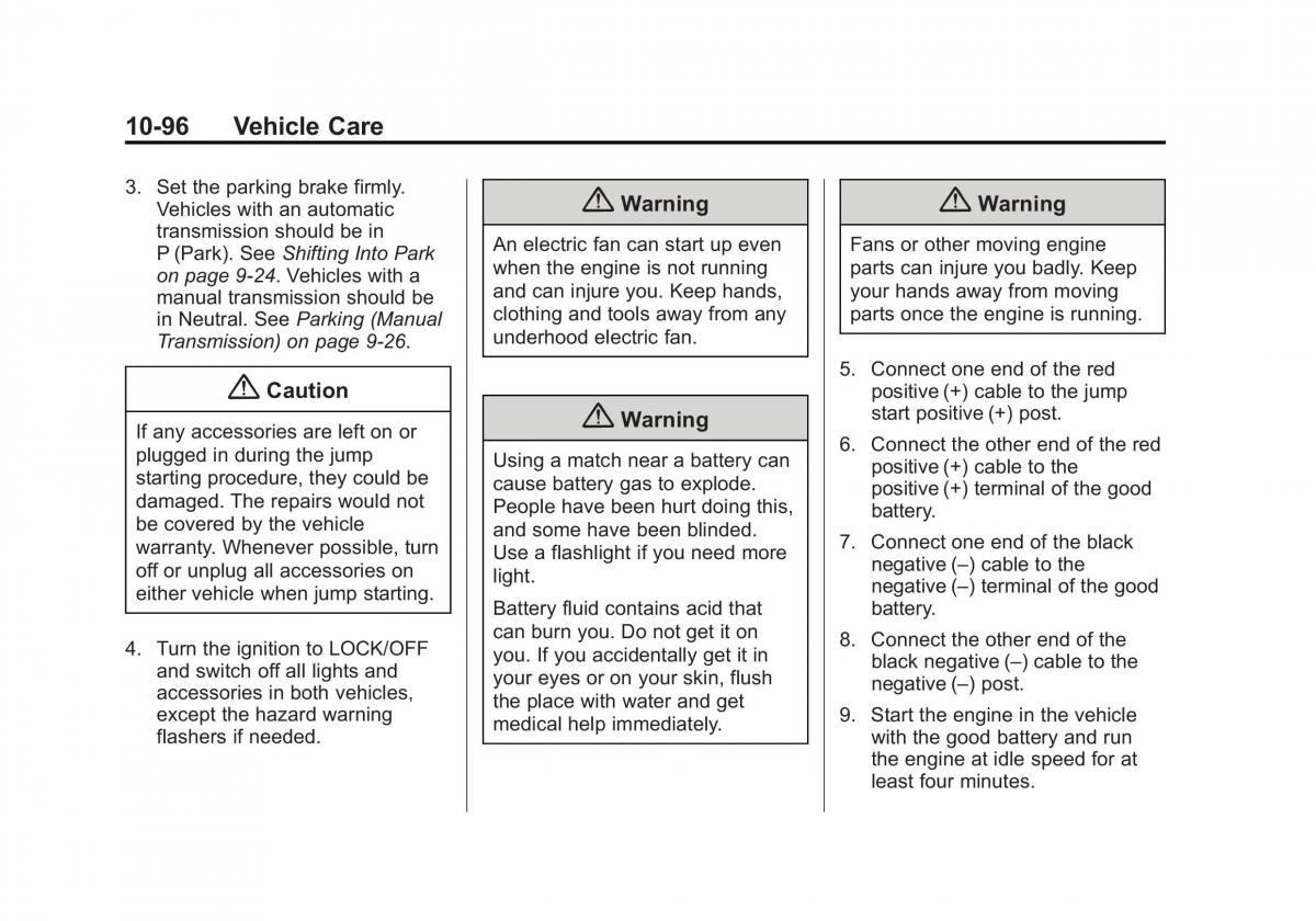 Chevrolet Camaro V 5 owners manual / page 359