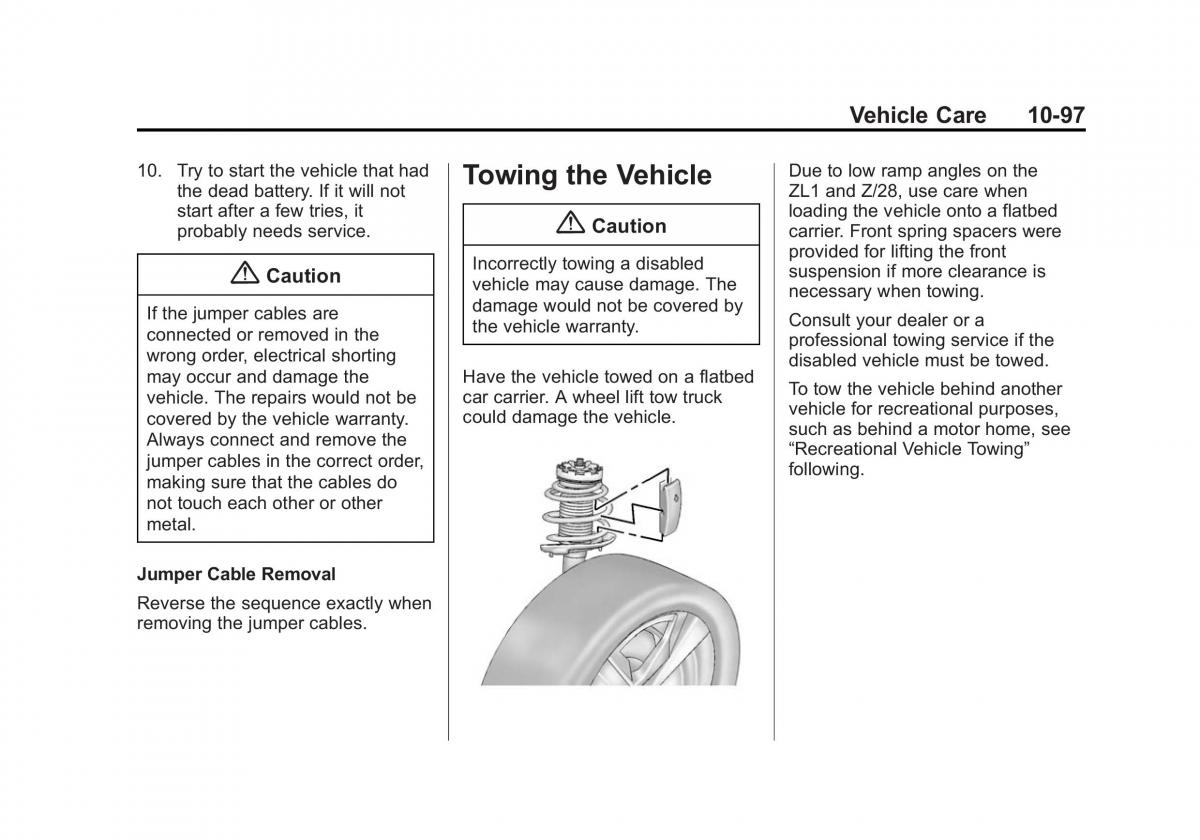 Chevrolet Camaro V 5 owners manual / page 360