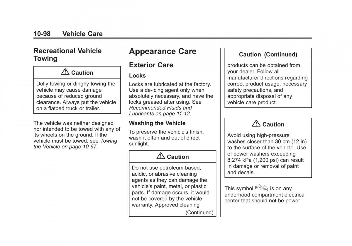 Chevrolet Camaro V 5 owners manual / page 361