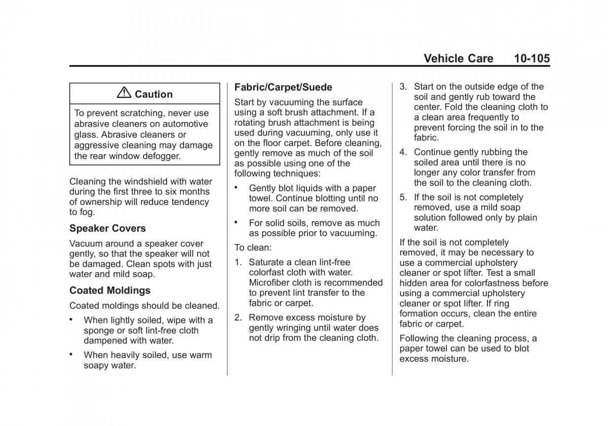 Chevrolet Camaro V 5 owners manual / page 368