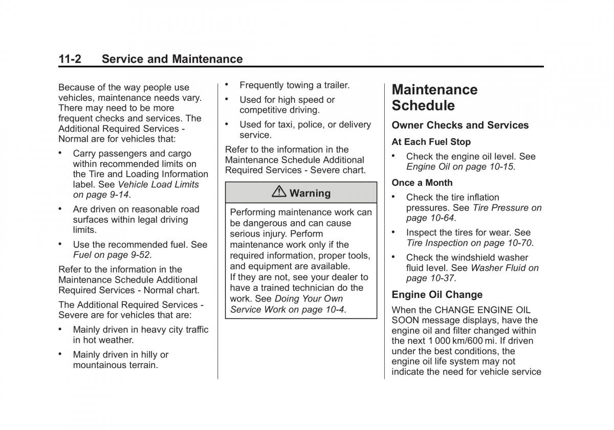 Chevrolet Camaro V 5 owners manual / page 373