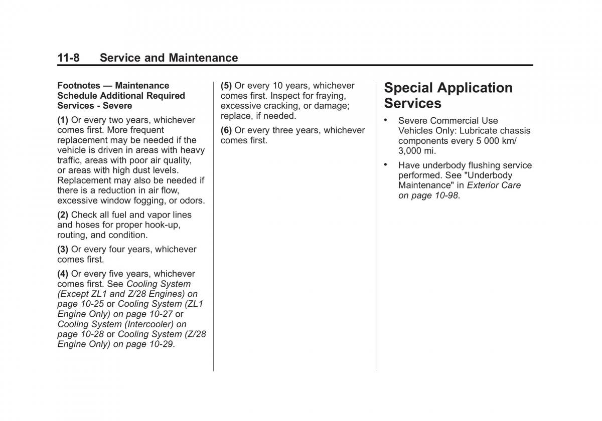 Chevrolet Camaro V 5 owners manual / page 379