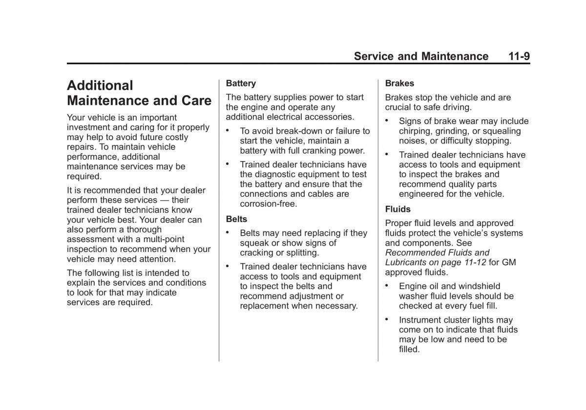 Chevrolet Camaro V 5 owners manual / page 380