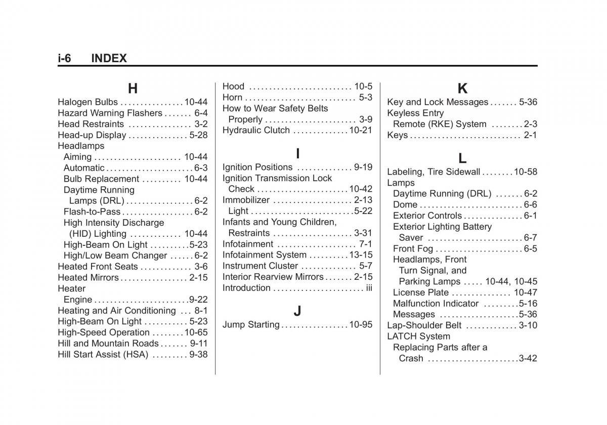 manual  Chevrolet Camaro V 5 owners manual / page 427