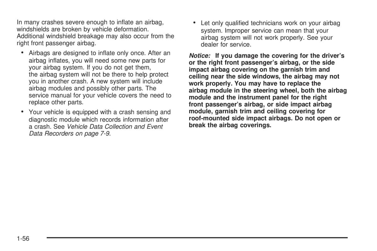 Chevrolet Cobalt owners manual / page 62