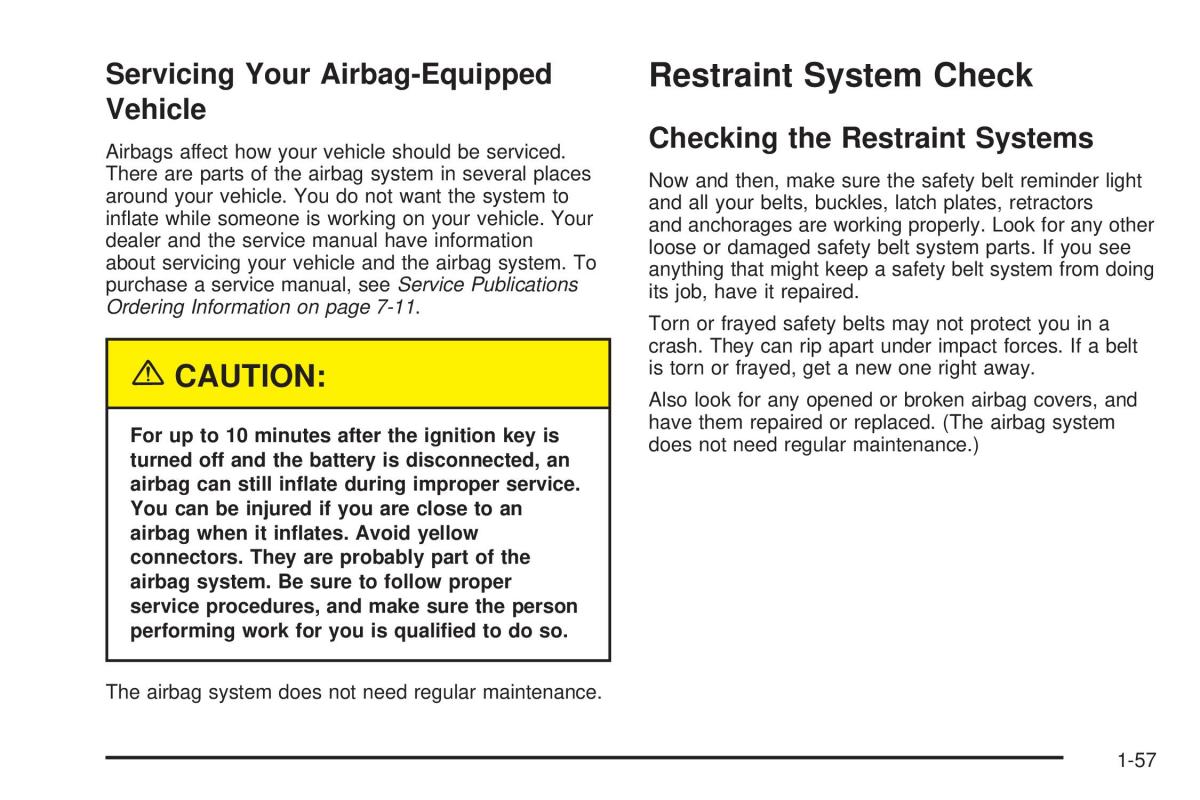 Chevrolet Cobalt owners manual / page 63