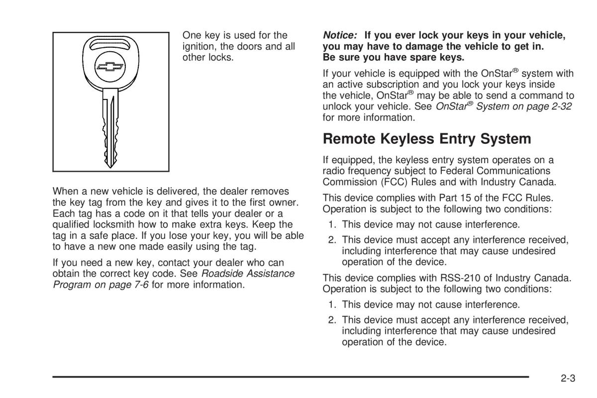 Chevrolet Cobalt owners manual / page 67