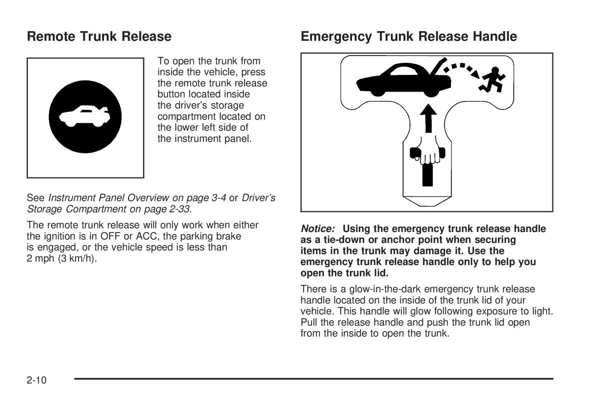 Chevrolet Cobalt owners manual / page 74