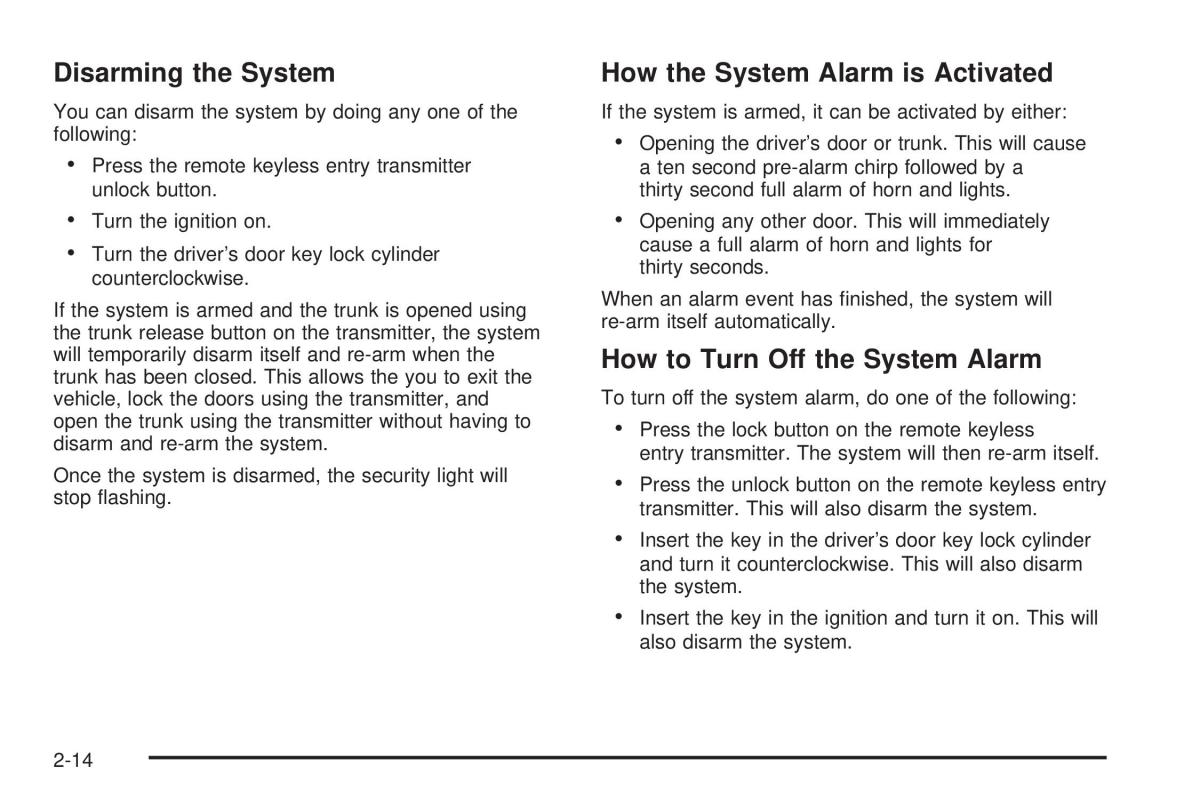 Chevrolet Cobalt owners manual / page 78